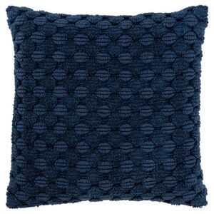 Rizzy Home - 20"x20" Oversize Solid Textured Square Throw Pillo Blue